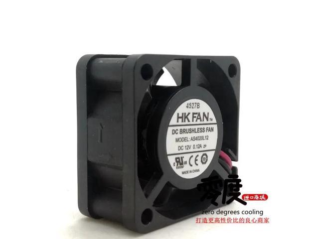 4cm (40x40x20mm) HKFAN AS4020L12 DC12V 0.12A Dual-Line Fan