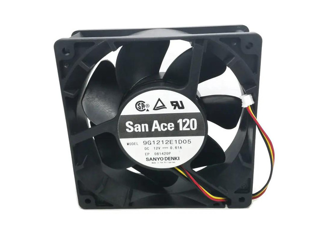 9G1212E1D05 12038 12V 0.61A 120*120*38MM 12CM Three-wire heatsink fan
