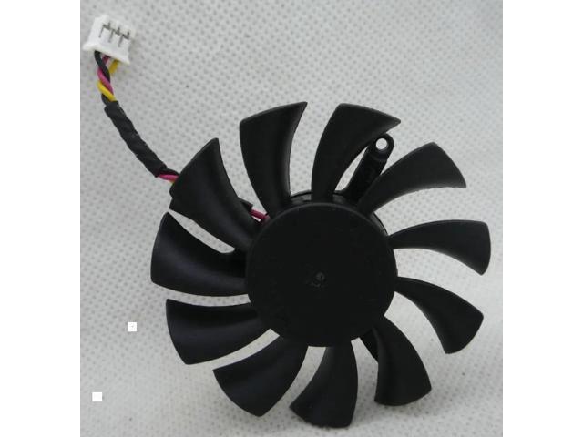Fan for N440GT V5 graphics card, PLD06010S12L 55mm 12V 0.20A 3-wire, notebook chip 6010M12F 3-wire, 1 piece.