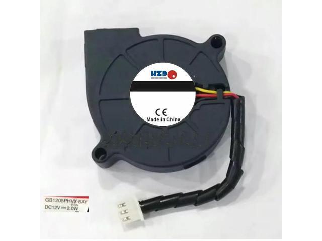 GB1205PHVX-8AY DC12V 2.0W 50*50*15MM 5CM Centrifugal Blower 3-line