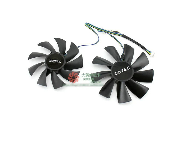 Fans for RTX 2070 Super MINI graphics cards: 1 set of GA92S2H and 1 set of GAA8S2U fans.