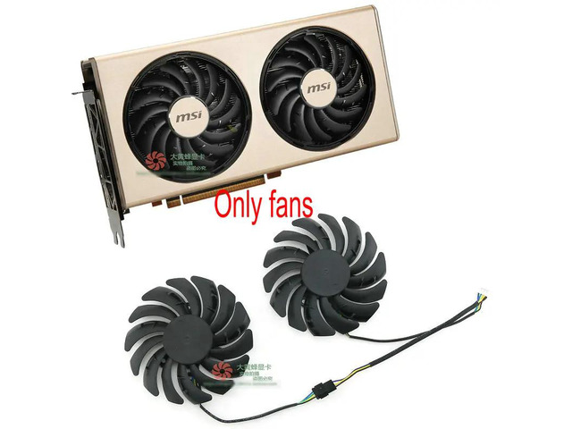 Graphics card fan PLD09210S12HH for RX5700 5700XT