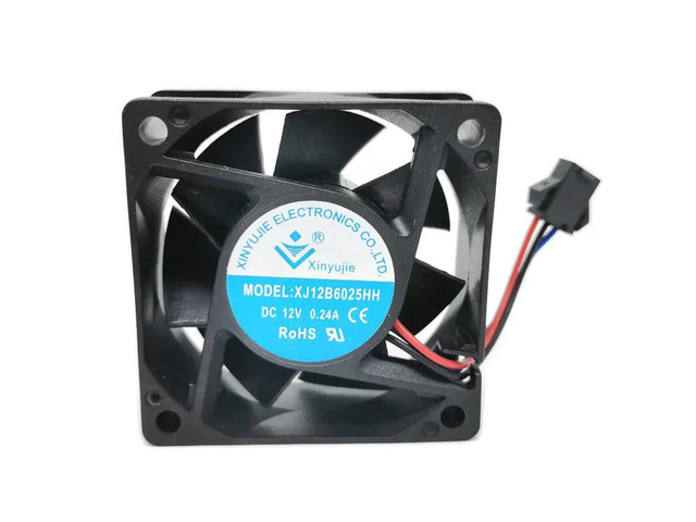 Three-wire laptop fan, 6025, 12V, 0.48A, 60*60*25MM, laptop chip XJY12B6025HH