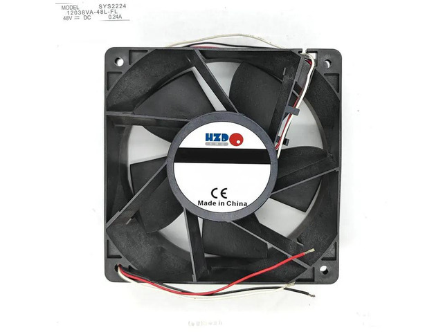 DC48V 120*38MM 3-wire cooling fan 12038VA-48L-FL