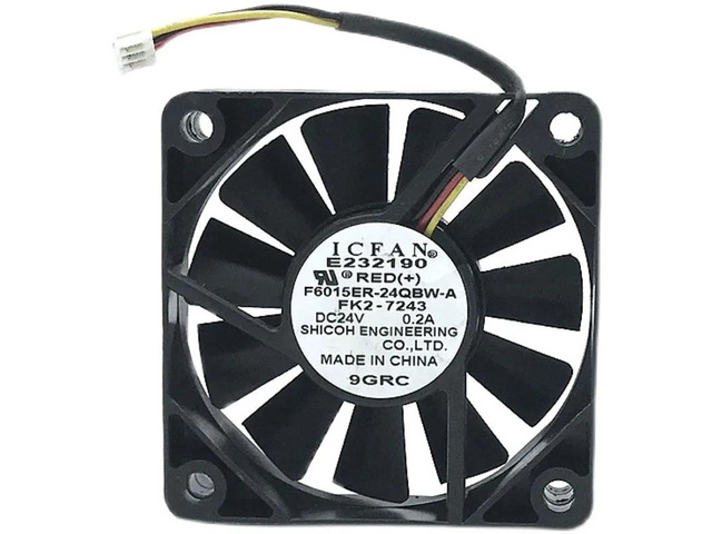 F6015ER-24QBW-A 6015 24V 0.20 Cooling Fan 60*60*15MM E232190 FK2-7243 1 piece