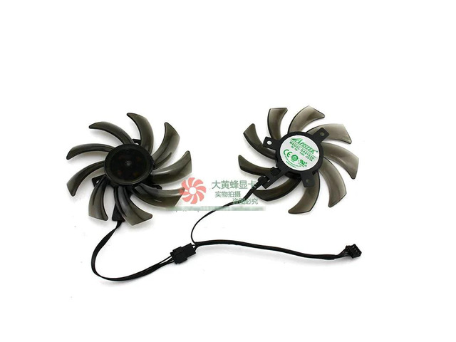 Two GA91S2U DC2V 0.40A cooling fans for GTX 1060 graphics cards.