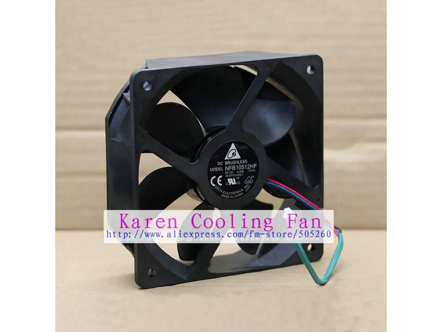 NFB10512HF-7F03 DC 12V 0.39A 3-wire 10cm Projector Desktop Fan