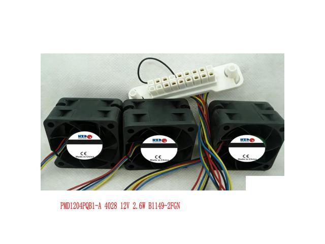 4CM PMD1204PQB1-A 4028 12V 2.6W B1149-2FGN 800-34175-01 A set of 3 four-wire cooling fans