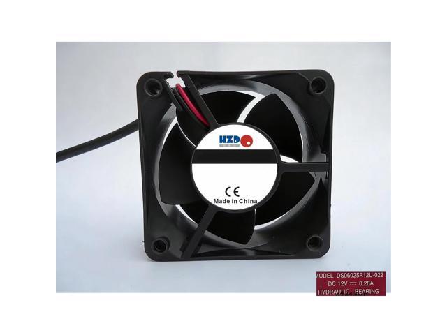 DS06025R12U -034 6025 12V 0.26A 60*60*25MM Cooling Fan (2 rows)