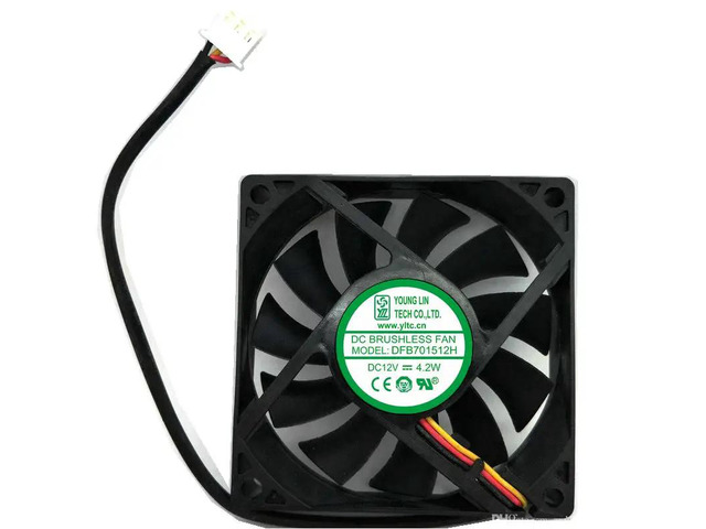 DFB701512H 7015 12V 4.2W Desktop Fan 70*70*15mm 3-wire