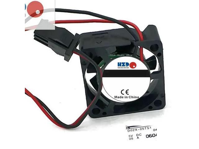 Suitable for 2510 5V D02X-05TS1 01 25*25*10mm 2-wire heatsink fan 0.05A
