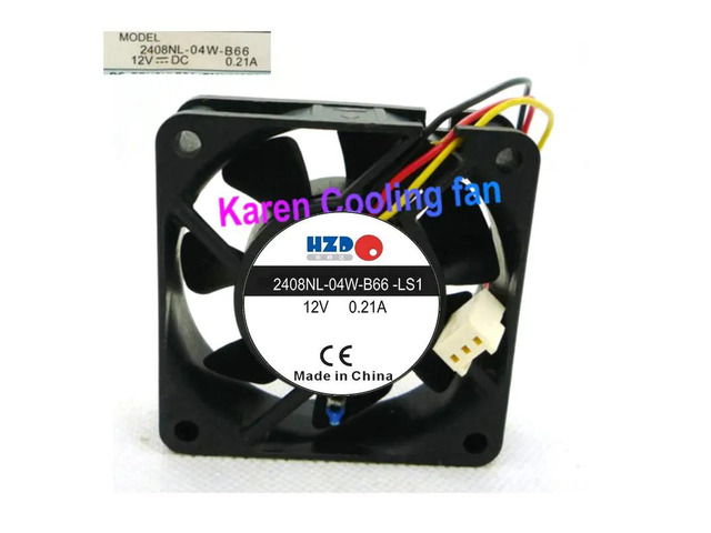 6020 0.21A Laptop Fan 60*60*20MM Laptop Fan 2408NL-04W-B66