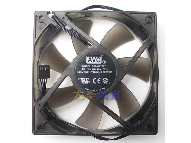 DAZA1225R2L DC12V 0.60A 120x120x25MM 4-wire PWM 2500 RPM Computer Cooling Fan