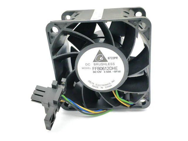 FFB0612DHE is suitable for 6038 12V 2.5A 4-wire cooling fan, 60*60*38MM.