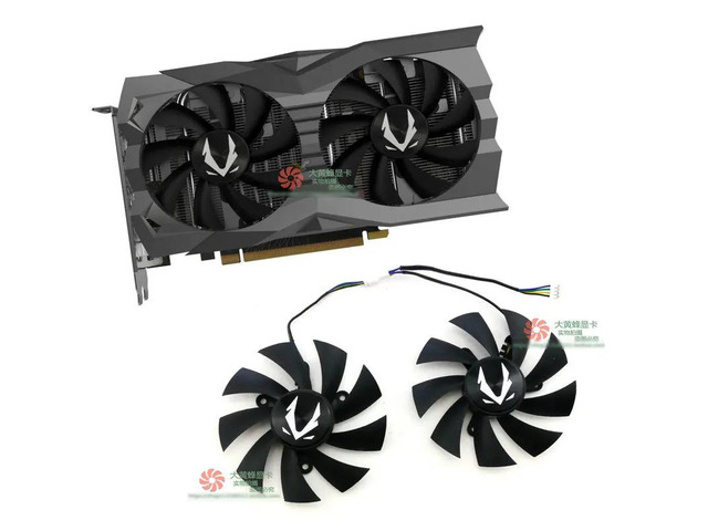 GA92A2H fan set for GTX 1660 Ti, 1660 SUPER, and RTX 2060 AMP graphics cards.