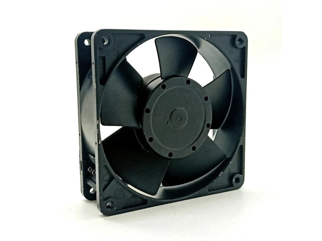 100V AC 120mm UT125C [B40] 12038 16/14W All-metal high-temperature cooling fan, suitable for server racks and chassis.
