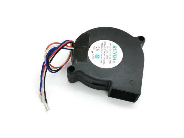 5015 24V Dual-Sphere Silent Drum Turbine Fan 5cm PWM Temperature Control Air Purifier Humidifier Turbine Fan RB5015B24H-RPS