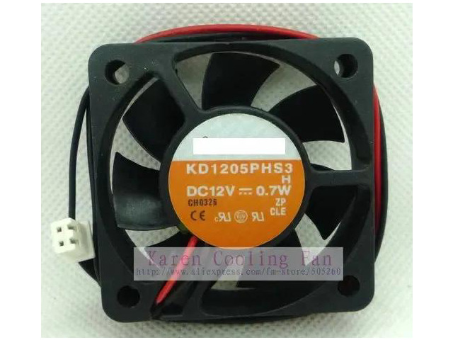 DC12V 0.5W 50x50x15MM 5CM Cooling Fan KD1205PHS3