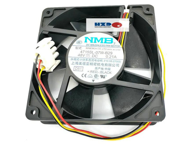 12038 48V 0.21A 4715SL-07W-B29 Three-wire CPU cooler fan 120*120*38MM