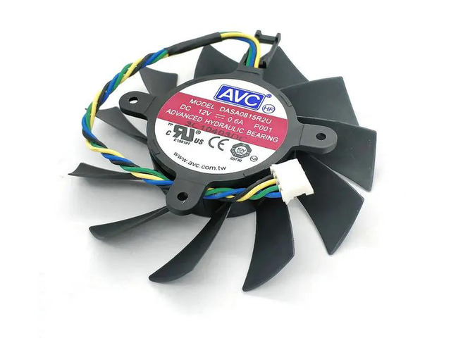 DASA0815R2U 4-pin graphics card fan with intelligent thermostat for GTX460 550TI