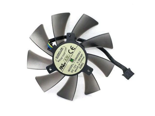 12V 0.30A 85mm 39x39x39mm Suitable for graphics card cooling fans, 2-pin 2-wire, 4-pin T129025SU