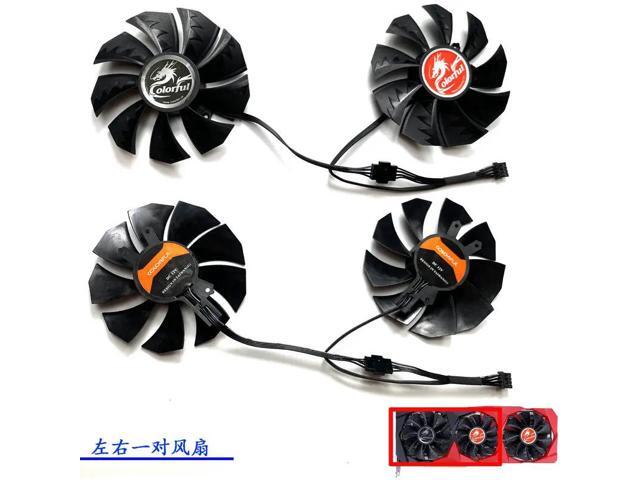 Two fans for graphics cards compatible with RTX 3060, RTX 3070, RTX 3080, and RTX 3090.