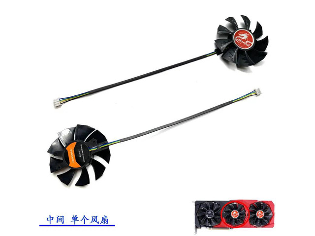 One graphics card fan for RTX 3060, RTX 3070, RTX 3080, and RTX 3090.