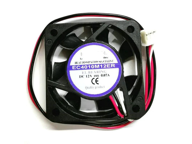 DC 12V 0.07A 40x40x10mm three-line server fan suitable for EC4010M12ER.