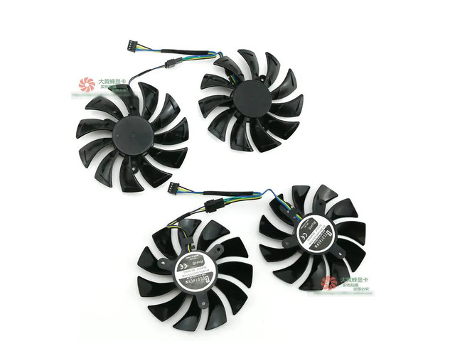 Graphics card cooling fans 1FY09215E12S (2 fans) for RTX 3090, RTX 3080, RTX 3070, and RTX 3060 Ti OC.