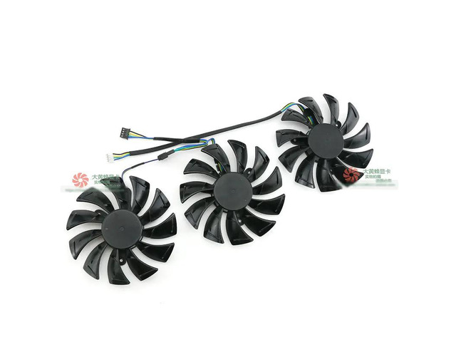 Graphics card cooling fan 1FY09215E12S (3 fans) for RTX 3090, RTX 3080, RTX 3070, and RTX 3060 Ti OC.