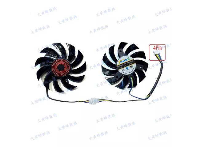 FD7010H12S 4-pin fan set for GTX 1060, GTX 1050 Ti, GTX 1050, 960, 950, and RX 560 graphics cards.