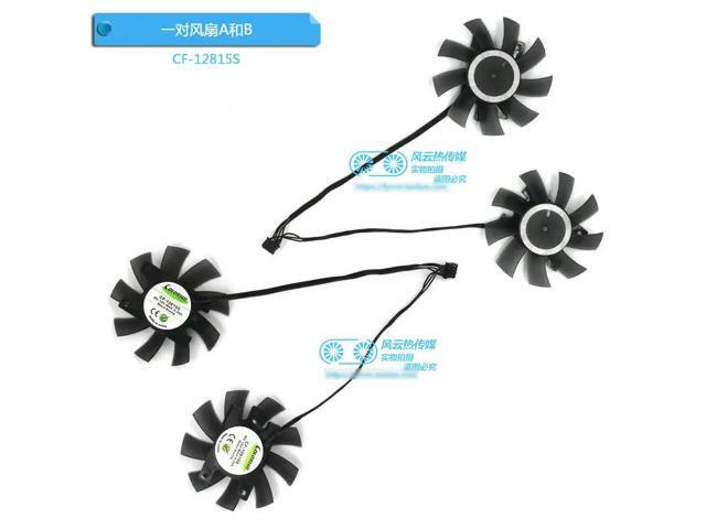 3X CF-12815S graphics card fans for RTX 2070S, RTX 2080, RTX 2080S, and RTX 2080 Ti (2 fans)