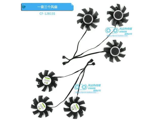 3-fan CF-12815S graphics card fan for RTX 2070S, RTX 2080, RTX 2080S, and RTX 2080 Ti.