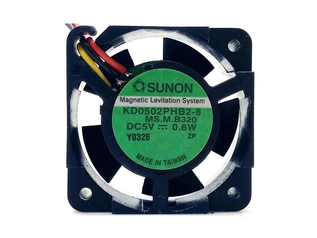 KD0502PHB2-8 DC5V 0.6W 25x25x15MM 2.5cm 3-wire meter signal cooling fan