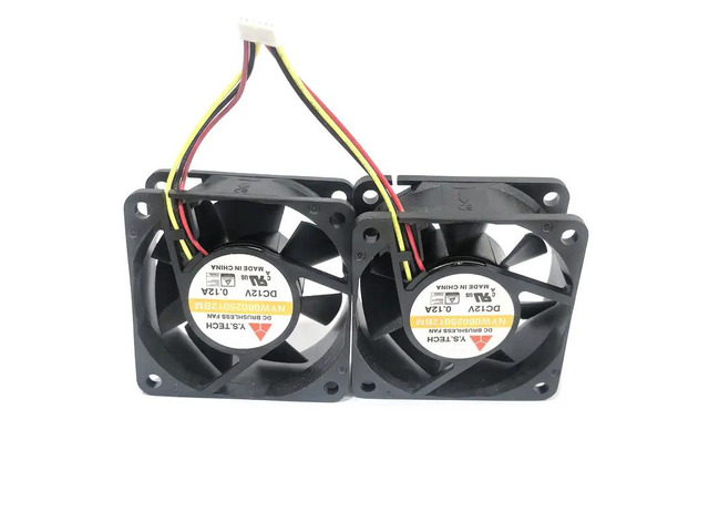 6015 12V 0.12A Cooling Fan 60*60*15MM NYW06025012BM 2 pieces