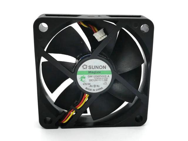 GM1206PHV2-A DC12V 1.0W 60x60x15MM 6cm 3-wire alarm signal cooling fan