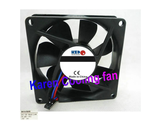 8cm 8025 24V 2.4W 8414NHR Dual-Wire Fan 8414 Laptop Stand Connector
