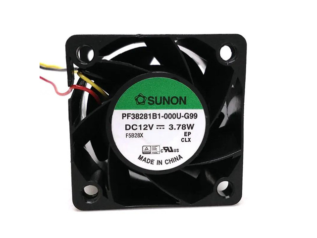 PF38281B1-000U-G99 DC12V 3.78W 38x38x28MM 3.8cm 3-wire connection for signal cooling fan