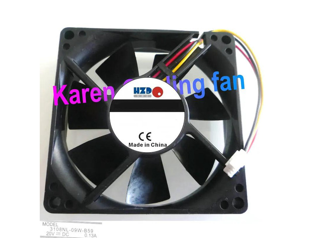 8CM 8020 20V 0.13A 3108NL-09W-B59 Three-wire heatsink fan