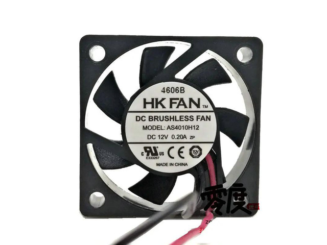 4cm (40x40x10mm) HKFAN AS4010H12 DC12V 0.20A Dual-wire Fan