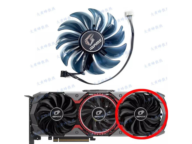 Fans for RTX 2080, RTX 2080 Ti, and RTX 2070 graphics cards: 1 fan and 3 fans.