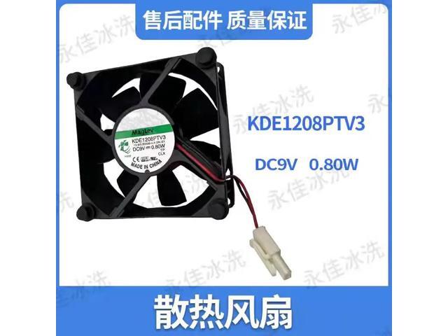 Refrigerator cooling fan DC9V 0.8W 8cm 8025 KDE1208PTV3