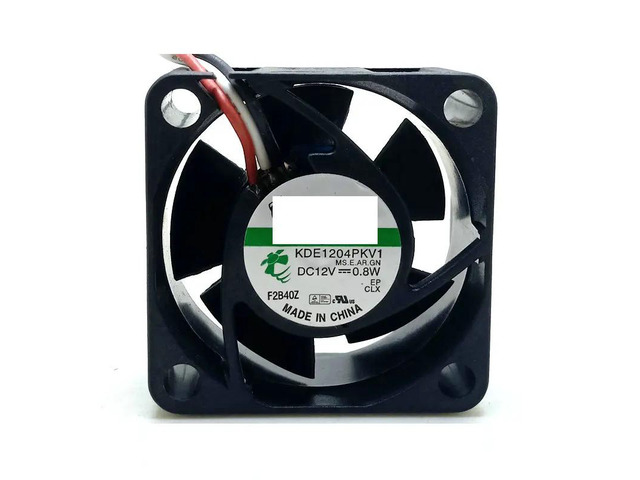 KDE1204PKV1 AR DC12V 0.8W 40x40x20MM 4cm 3-wire alarm signal cooling fan