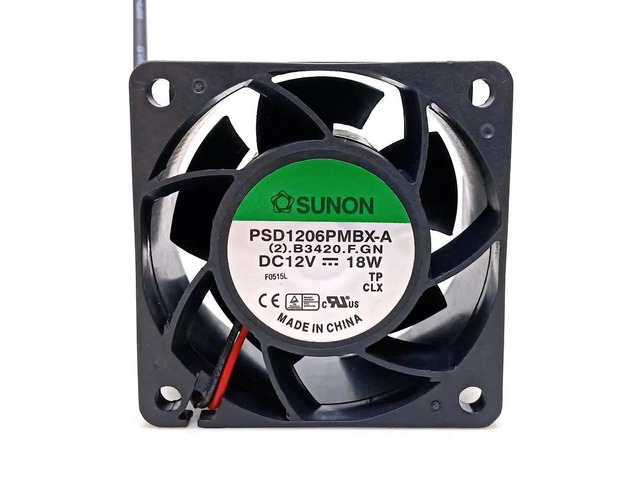 PSD1206PMBX-A DC12V 18W 60x60x38MM 6cm Dual-Wire Power Supply Cooler Fan