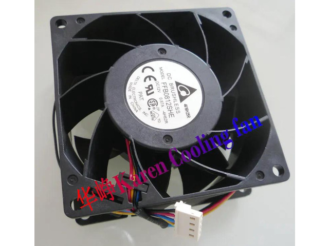 8CM FFB0812SHE 8038 12V 0.87A 80x80x38MM Dual-ball robot brushless DC cooling fan