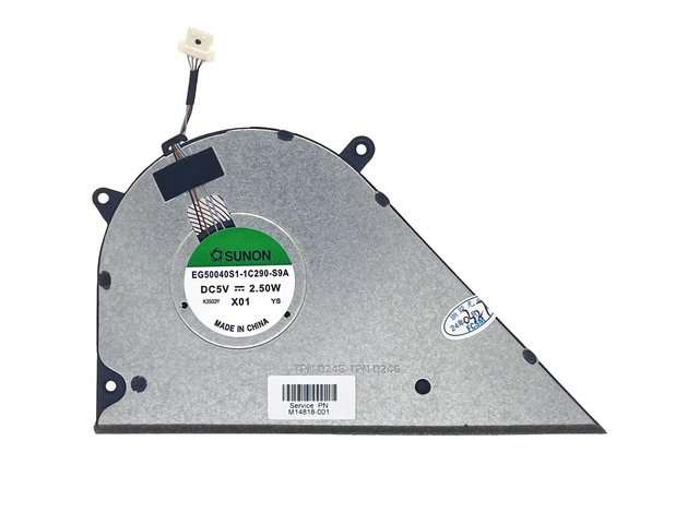 Integrated graphics CPU cooling fan for 15-EG, 15-eg0021nr, 15-EG0073CL, 15-EG0053CL, TPN-Q245, Q246 series laptops.