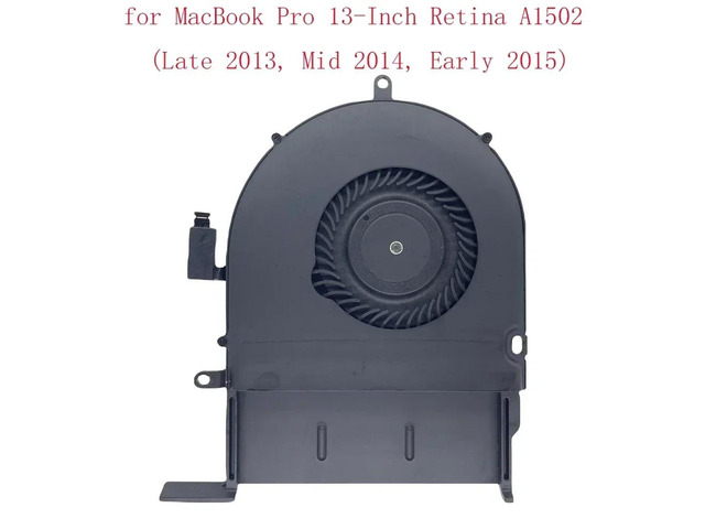 CPU fan for Pro 13-inch A1502 laptops (late 2013, mid-2014, early 2015).