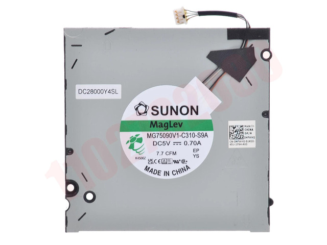 A pair of cooling fans 0DV704 DC28000Y3SL for Precision 7670 M7670 7680 A5500 series laptops.