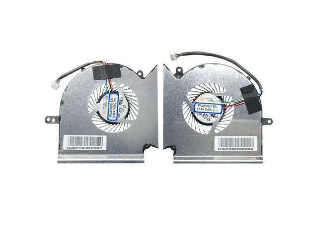CPU+GPU cooling fan PAAD06015SL N285 for MS-16P4, 16P5, 16P6, MS-17C5, 17C6, 17C7, 17C8/C1 WE73 series laptops.