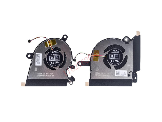 Cooling fans DFS5K123043638 and DFS5K223052838 for X13 GV301 GV301Q GV301QC GV301QE GV301QH series laptops.